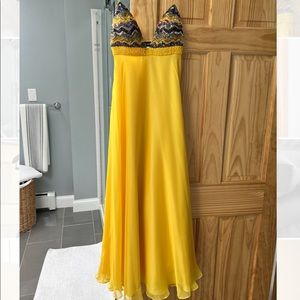Jovani Yellow Prom Dress